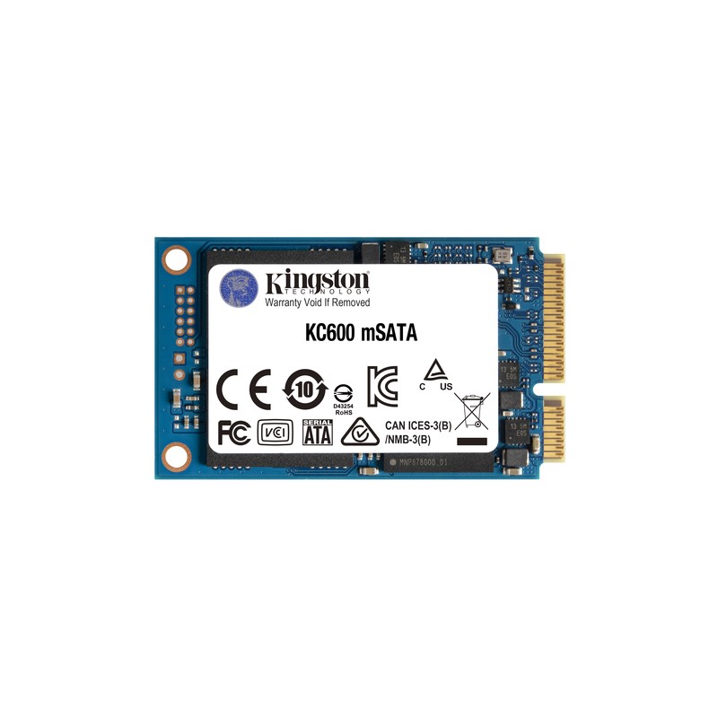 Ssd Kingston Kc600 Msata 512gb Sata3  Rw: 550/520mb/s, Xts Aes 256-bit Encryption,3d Tlc