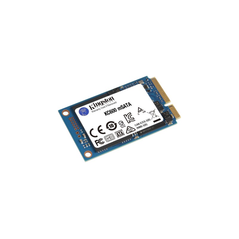 Ssd Kingston Kc600 Msata 256gb Sata3  Rw: 550/500mb/s, Xts Aes 256-bit Encryption,3d Tlc