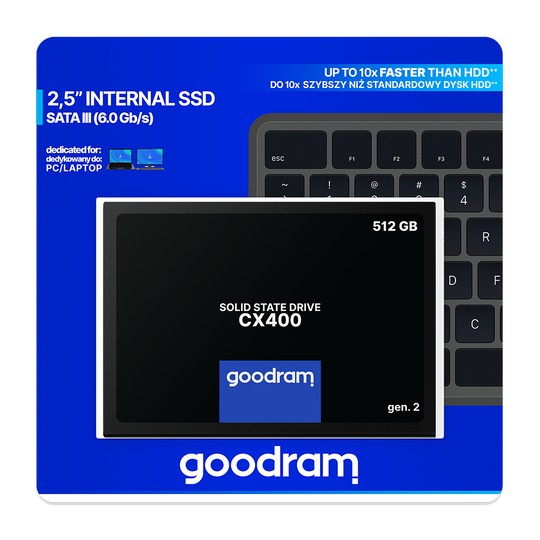 DISCO DURO 2.5  SSD 512GB SATA3 GOODRAM CX400