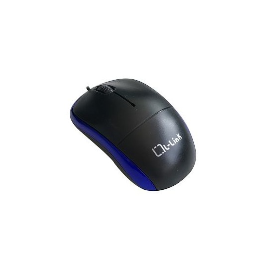 RATÓN ÓPTICO USB L-LINK NEGRO/AZUL LL-2080-A