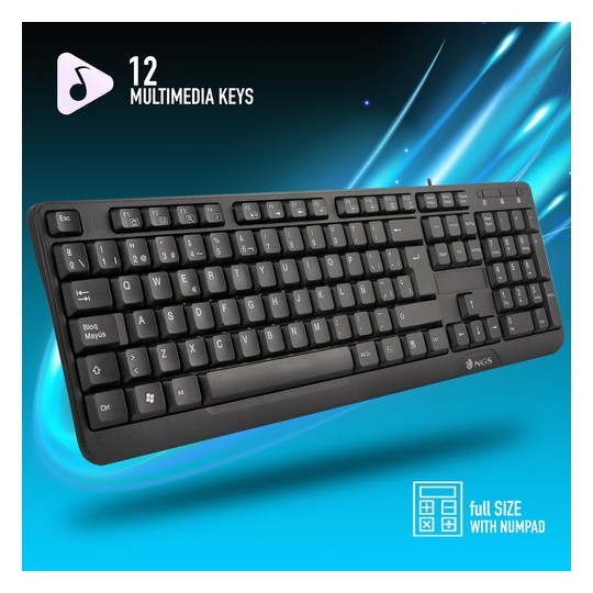 TECLADO NGS FUNKY V3 NEGRO