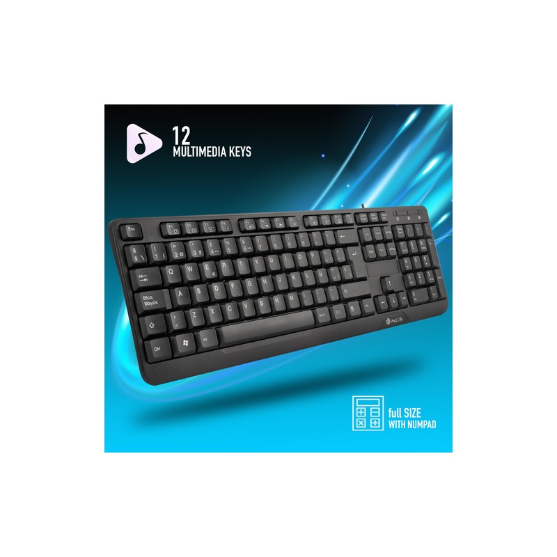 TECLADO NGS FUNKY V3 NEGRO