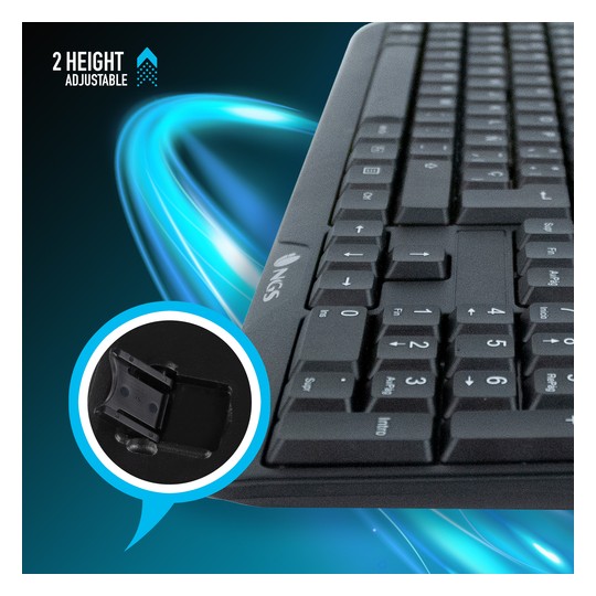 TECLADO NGS FUNKY V3 NEGRO
